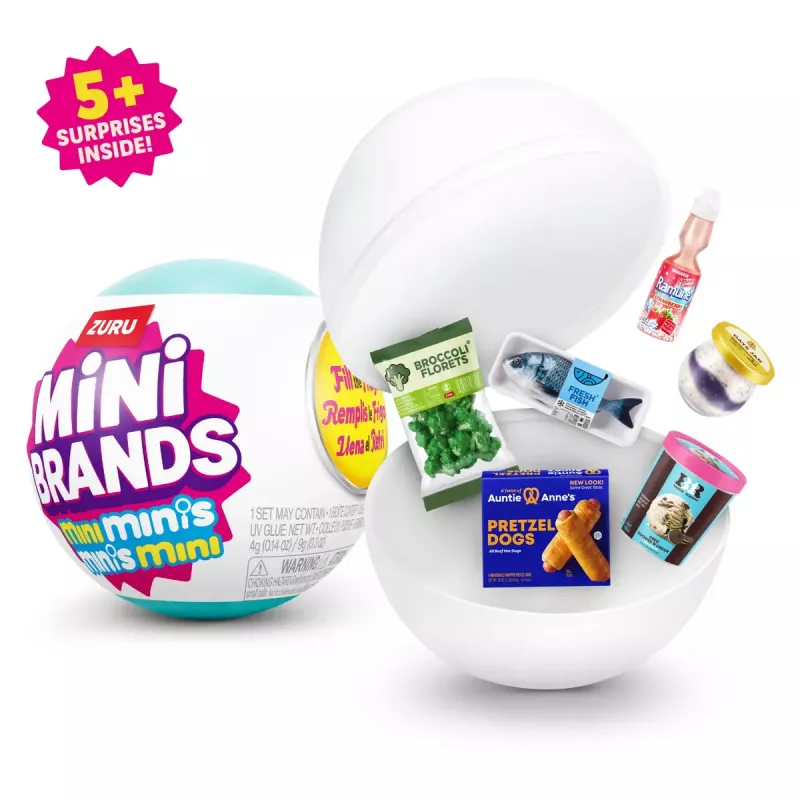 Mini rotaļlietu virtuves kapsula Zuru Mini Brands Fill The Fridge Series 1 — dažādi mini pārtikas produkti, vecums 8+