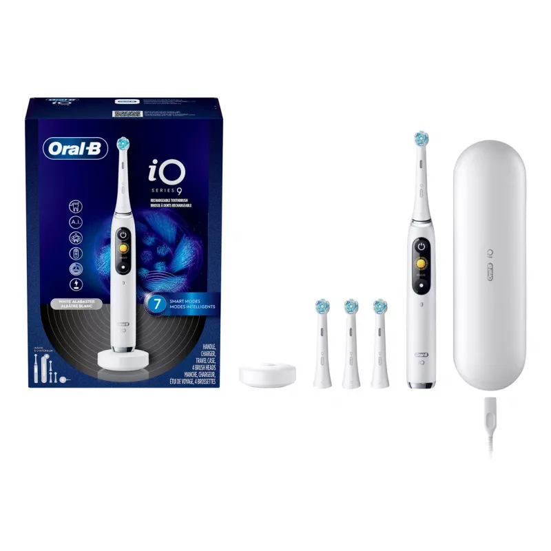 Electric toothbrush Oral‑B iO Series 9 Luxe Edition — balta Alabaster