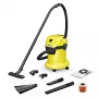 Mitrā un sausā tīrīšanas putekļsūcējs Karcher WD 3 V-17/6/20 CAR, 17 L, 1000 W, HEPA, 6 m vads