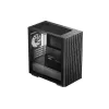 PC Case DeepCool MATREXX 40 3FS Micro Tower — Micro ATX/Mini-ITX, rūdīts stikls, 3x140/2x120 ventilatoru atbalsts, GPU līdz 320 mm, 2x3,5 collu + 2x2,5 collu, melns