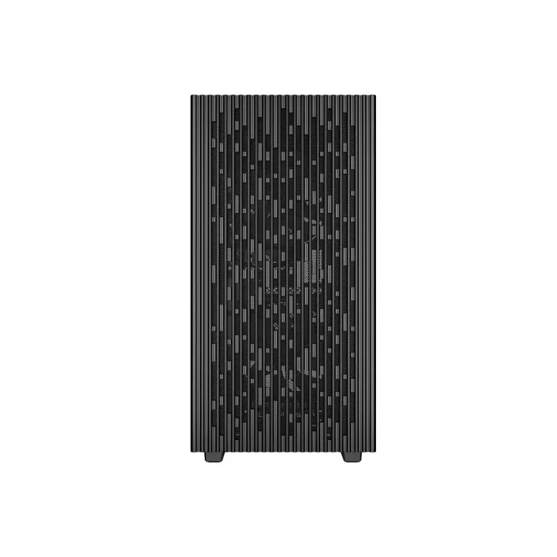 PC Case DeepCool MATREXX 40 3FS Micro Tower — Micro ATX/Mini-ITX, rūdīts stikls, 3x140/2x120 ventilatoru atbalsts, GPU līdz 320 mm, 2x3,5 collu + 2x2,5 collu, melns