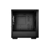 PC Case DeepCool MATREXX 40 3FS Micro Tower — Micro ATX/Mini-ITX, rūdīts stikls, 3x140/2x120 ventilatoru atbalsts, GPU līdz 320 mm, 2x3,5 collu + 2x2,5 collu, melns
