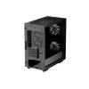 PC Case DeepCool MATREXX 40 3FS Micro Tower — Micro ATX/Mini-ITX, rūdīts stikls, 3x140/2x120 ventilatoru atbalsts, GPU līdz 320 mm, 2x3,5 collu + 2x2,5 collu, melns
