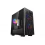 PC Case DeepCool MATREXX 40 3FS Micro Tower — Micro ATX/Mini-ITX, rūdīts stikls, 3x140/2x120 ventilatoru atbalsts, GPU līdz 320 mm, 2x3,5 collu + 2x2,5 collu, melns
