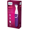 Bikini zonas trimeris Philips Essential BRT383/15, 3 garuma iestatījumi, AA baterija, 120 min. darbības laiks, balts/violets