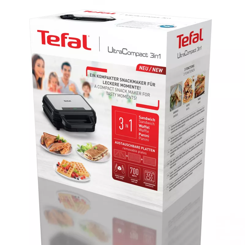 Tefal SW383D10 sviestmaižu krāsns 700 W, melna, nerūsējošais tērauds