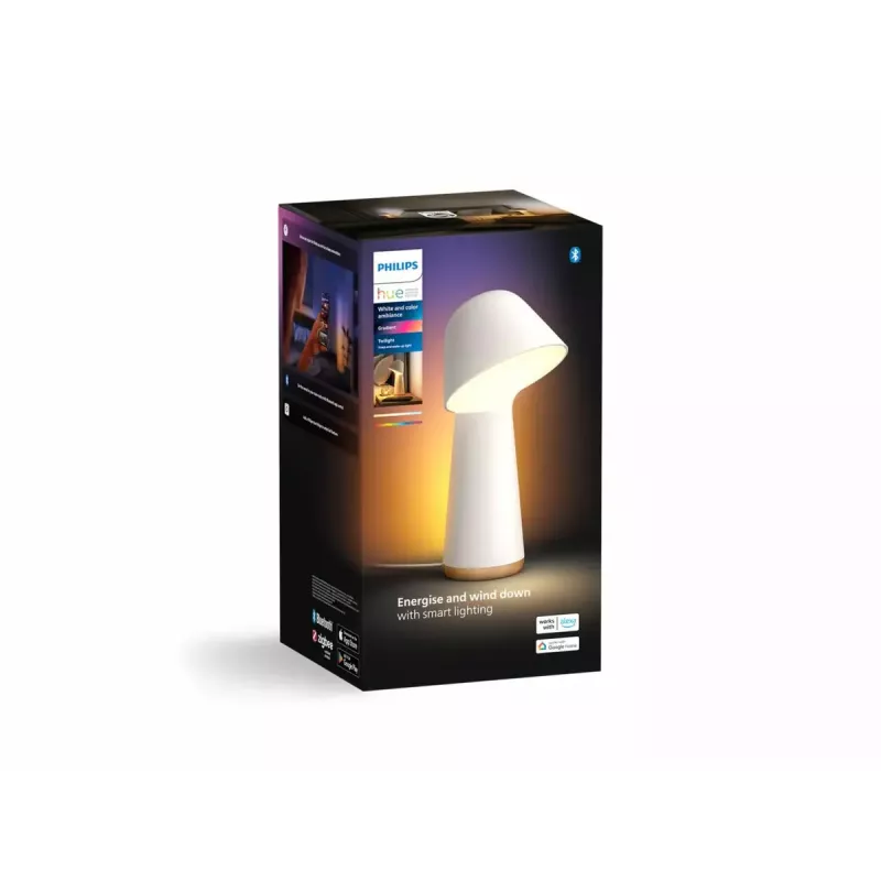 Naktsgaldiņa lampa Philips Hue 13,4 W LED balta