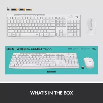 Bezvadu tastatūras un peles komplekts Logitech MK295 Silent