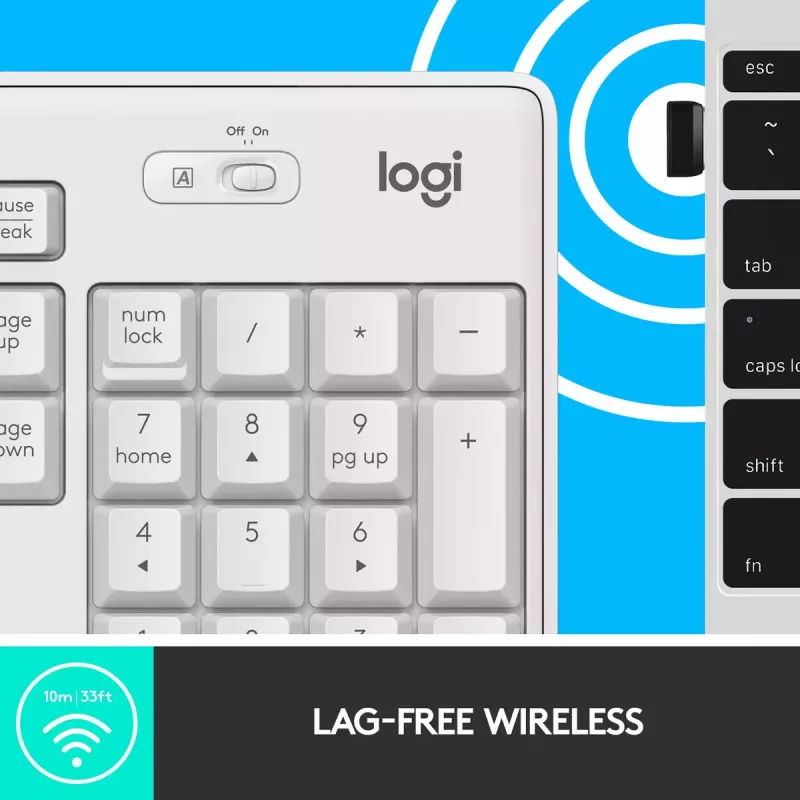 Bezvadu tastatūras un peles komplekts Logitech MK295 Silent
