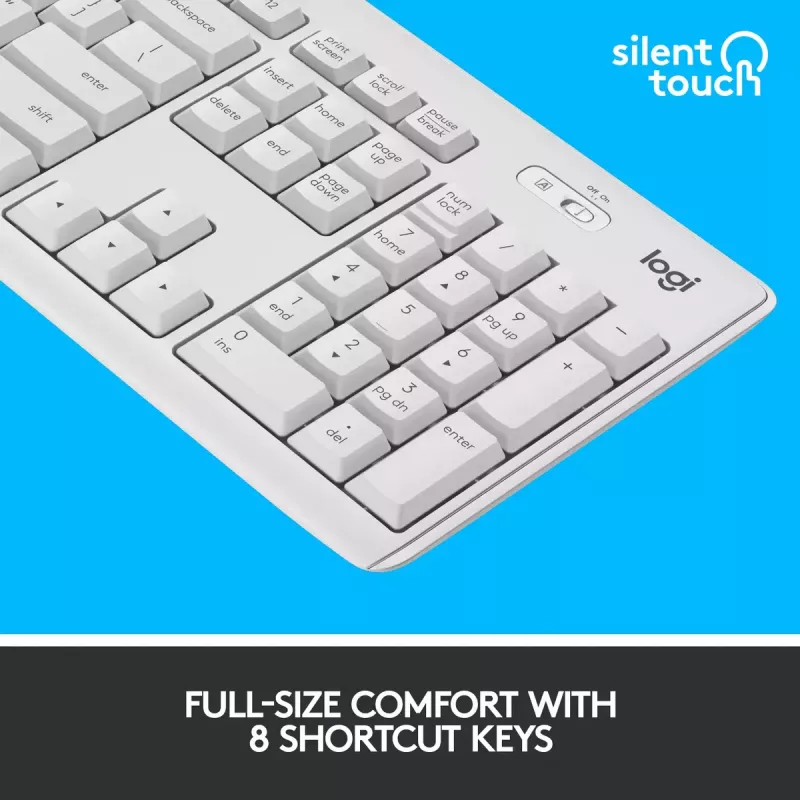 Bezvadu tastatūras un peles komplekts Logitech MK295 Silent