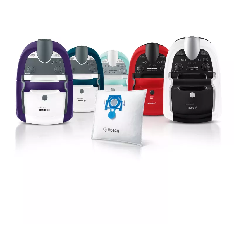 Putekļu maisiņš cilindriskajam putekļsūcējam Bosch BBZWD4BAG, balts, 4 gab. iepakojumā