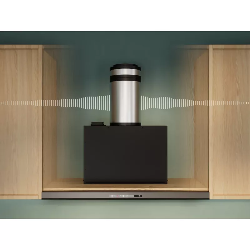 Tvaika nosūcēja pagarinājuma caurule Electrolux M8CKSL28 melns nerūsējošais tērauds, Ø193 mm × A295 mm