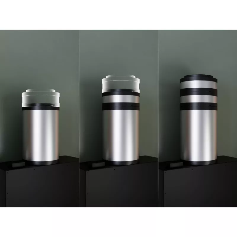 Tvaika nosūcēja pagarinājuma caurule Electrolux M8CKSL28 melns nerūsējošais tērauds, Ø193 mm × A295 mm
