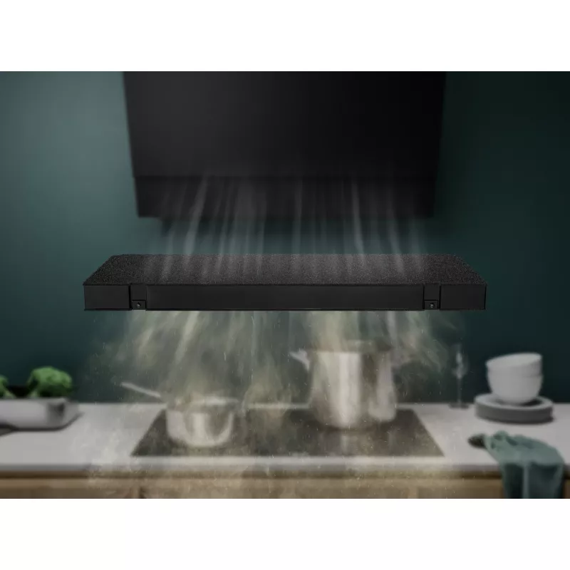 Smaržu (ogļu) filtrs Electrolux MCFE06ST tvaika nosūcējiem, taisnstūrveida 235×235×27 mm, melns