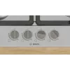 Iebūvējamā gāzes plīts virsma Bosch Serie 4 PGH6B5K90, 4 zonu nerūsējošais tērauds, 60 cm, rotācijas vadības ierīces, wok deglis