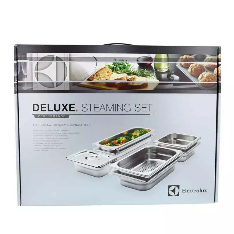 Electrolux PKKS8 tērauda tvaicēšanas trauku komplekts, 4 gab.