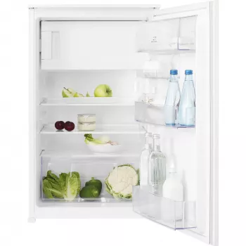 Iebūvējamais ledusskapis Electrolux LFB2AE88S1 — 278 L, augšējā saldētava, 109 L ledusskapis, balts, maināmas durvis, 56 cm platums