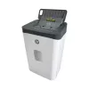Papīra smalcinātājs HP ONESHRED Auto 200CC — automātiskā padeve 200 lapu ietilpība, mikro griezums P-4, 28 L tvertne, balts-pelēks