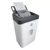Papīra smalcinātājs HP ONESHRED Auto 200CC — automātiskā padeve 200 lapu ietilpība, mikro griezums P-4, 28 L tvertne, balts-pelēks