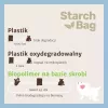Kompostējami kaku maisiņi Starch Bag STARCHBAG BIO ceriņi, augu šķiedras, 8 × 15 gab.
