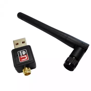 USB WLAN adapteris SAVIO CL-63, vienjoslas 2,4 GHz, 150 Mbit/s, Realtek RTL8188CU, ārējā antena, USB 2.0