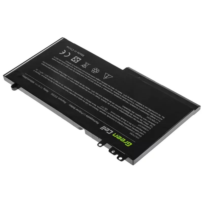 Baterija zaļa Cell DE117 DELL Latitude 11 3150/3160, 12/ E5250/E5270 — LiPo 11.1V 3400mAh, 4 elementi, melna