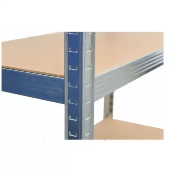 Uzglabāšanas plaukts top e shop G7030 — brīvi stāvošs no cinkota tērauda, 5 MDF plaukti, 700×300×1500 mm, kopējā kravnesība 875 kg