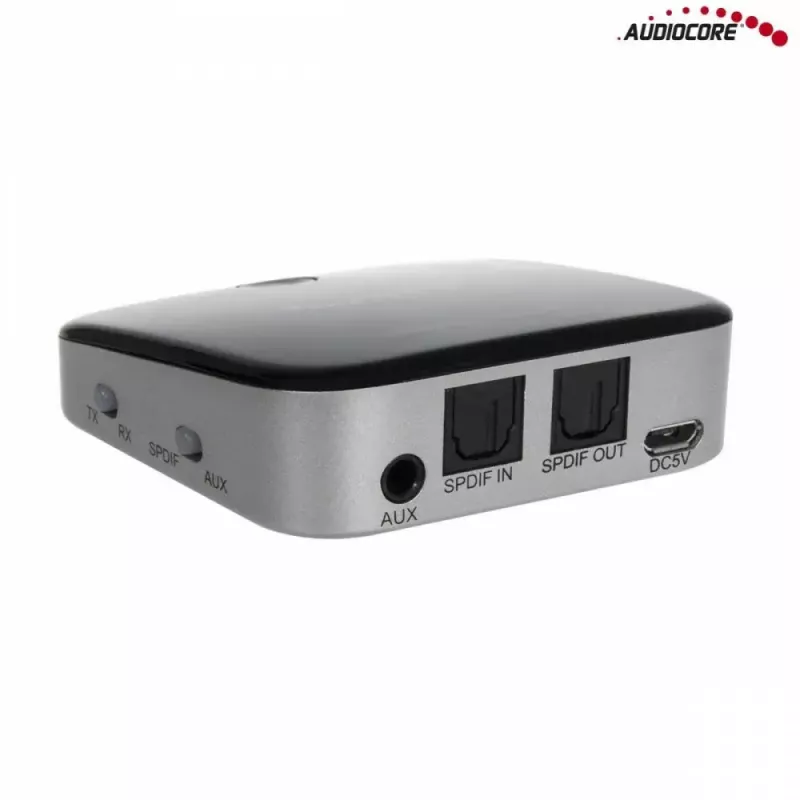 Audiocore AC830 (Baseus Qiyin) Bluetooth 5.0 AUX uztvērējs, melns