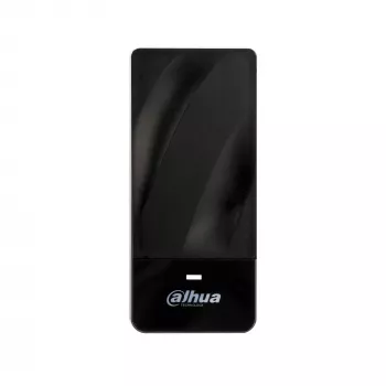 RFID lasītājs DAHUA ASR1200E — RS-485/Wiegand saskarne, kompakts 96×43×17 mm, melns