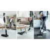 Stick vacuum Bosch BCS711PET — bezvada 18V, 40 min darbības laiks, 0,3 L bezmaisa, cietām grīdām un paklājiem, sarkans/melns