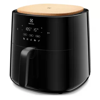 Karstā gaisa fritieris Electrolux EAF7B – 6,8 L, 1800 W, skārienjutīga vadība, 8 programmas, maks. 200°C, melns