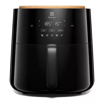 Karstā gaisa fritieris Electrolux EAF7B – 6,8 L, 1800 W, skārienjutīga vadība, 8 programmas, maks. 200°C, melns