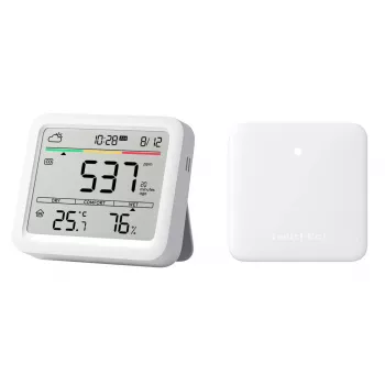 CO2 monitors Switchbot Meter Pro — CO2, temperatūras un mitruma mērīšana, LCD, baterija (AA), ABS korpuss, 5 V, temperatūras diapazons -20–80°C