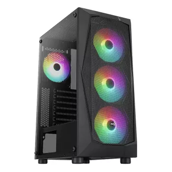 PC korpuss Aerocool Falcon ARGB Midi Tornis Melns