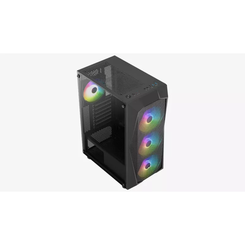 PC korpuss Aerocool Falcon ARGB Midi Tornis Melns