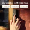 Smart door lock SwitchBot Keypad Touch — piekļuve ar kodu un pirkstu nospiedumu, melna, CR123A baterijas, bezvadu, 38×36×112 mm