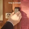 Smart door lock SwitchBot Keypad Touch — piekļuve ar kodu un pirkstu nospiedumu, melna, CR123A baterijas, bezvadu, 38×36×112 mm