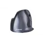 BakkerElkhuizen Evoluent D Small Wireless, labā roka, vertikāls dizains, lāzers, RF bezvadu, 3200 DPI, melns