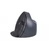 BakkerElkhuizen Evoluent D Small Wireless, labā roka, vertikāls dizains, lāzers, RF bezvadu, 3200 DPI, melns