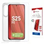 Dzidrs rūdīta stikla ekrāna/aizmugures aizsargs e.v.i. 02204 Samsung Galaxy S25 FE, caurspīdīgs, 1 gab.