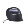 BakkerElkhuizen Evoluent D Medium, labā roka, vertikāls dizains, lāzers, USB Type-A, 3200 DPI, melns
