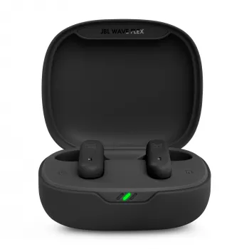 JBL Wave Flex austiņas True Wireless Stereo (TWS) Iekšauss Zvanu/Mūzikas/Sporta/Ikdienas Bluetooth Melns