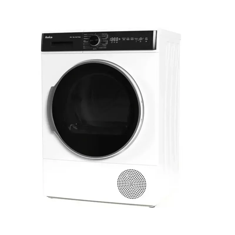 Veļas žāvētājs AMICA AD3S72LHB(E) 7 kg, brīvi stāvošs, priekšējā ielāde, LED displejs, elektroniska vadība, balts