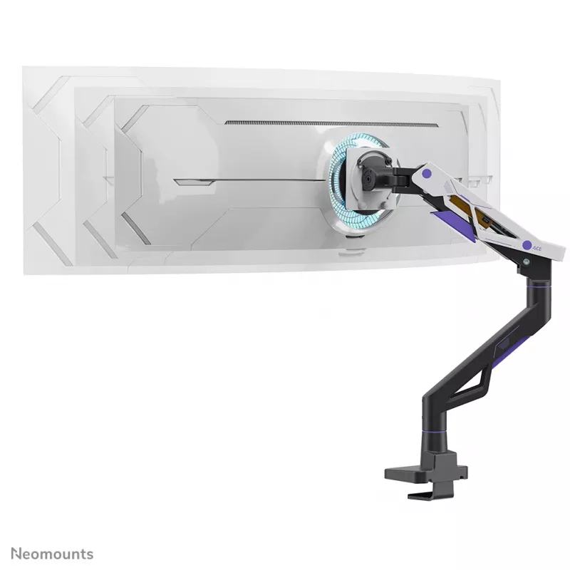Neomounts DS70-256BL1 spēļu monitora statīvs 24–57 collu ekrāniem, gāzes atspere, Topfix, 30 kg kravnesība, VESA 75–200 mm