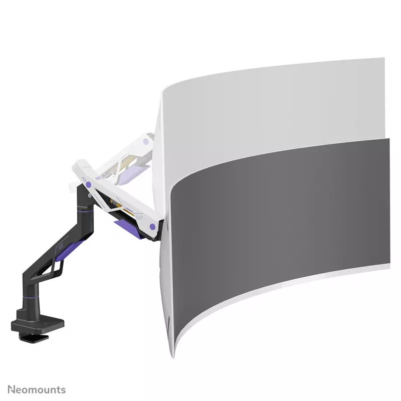Neomounts DS70-256BL1 spēļu monitora statīvs 24–57 collu ekrāniem, gāzes atspere, Topfix, 30 kg kravnesība, VESA 75–200 mm