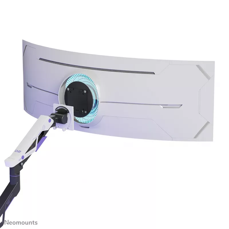 Neomounts DS70-256BL1 spēļu monitora statīvs 24–57 collu ekrāniem, gāzes atspere, Topfix, 30 kg kravnesība, VESA 75–200 mm