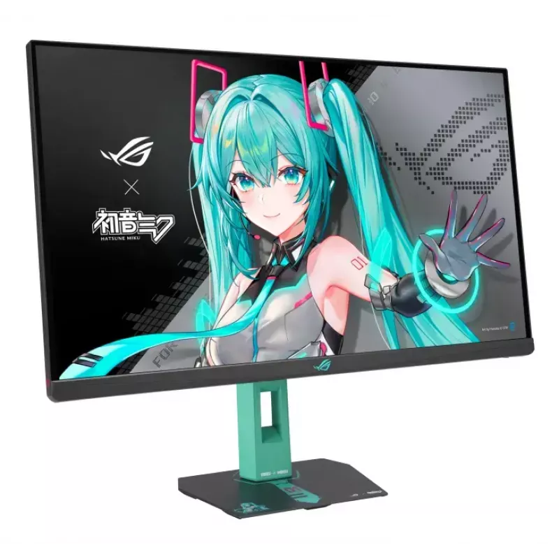 ASUS ROG Strix XG27ACMEG-G Hatsune Miku Edition datora monitors 68.6 cm (27 collas) 2560 x 1440 pikseļi Wide Quad HD LCD Daudzkrāsains