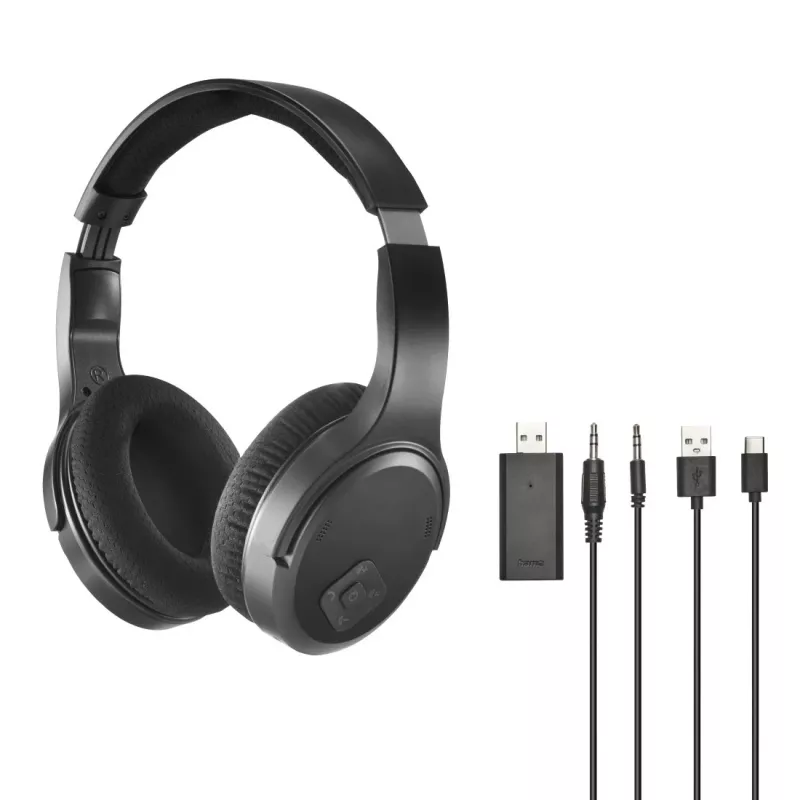 Austiņas Hama 00221847 vadu un bezvadu Bluetooth melnas