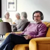 Austiņas Hama 00221847 vadu un bezvadu Bluetooth melnas