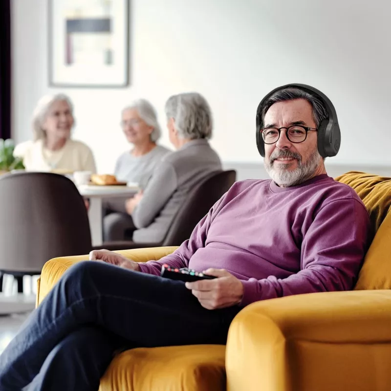 Austiņas Hama 00221847 vadu un bezvadu Bluetooth melnas